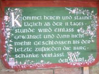 67 - Der freundliche Empfang in der Burgschaenke